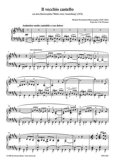 DL: M. Mussorgski: Il vecchio castello aus dem Klavierzyklus