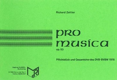 Prof. Richard Zettler: Pro musica