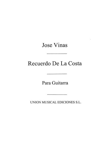 J. Viñas: Recuerdo de la costa