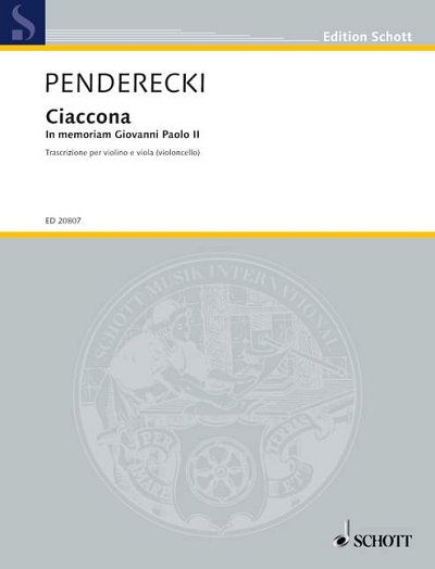 DL: K. Penderecki: Ciaccona (Pa+St)