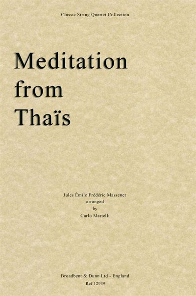 J. Massenet: Meditation from Thaïs, 2VlVaVc (Part.)