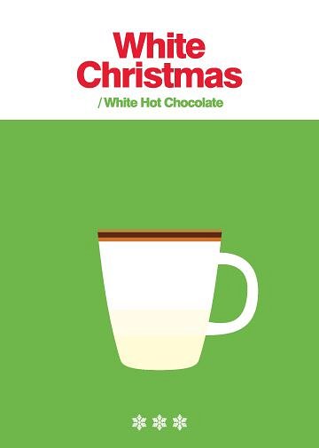 Merry Little White Hot Chocolate Card (Postkarte)