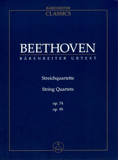 L. v. Beethoven: Streichquartette op. 74, 95, 2VlVaVc (Stp)