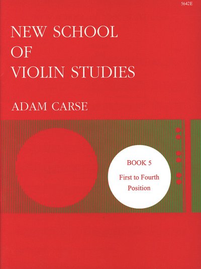 A. Carse: New School of Violin Studies 5, Viol