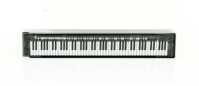 Lineal und 12 Bleistifte im Klavier-D (LinBl) (schwarz-weiß)