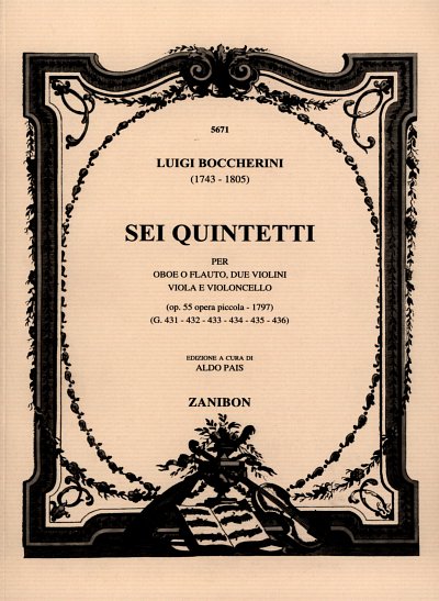 L. Boccherini: Quintet Op. 55 (Pais)  (Part.)