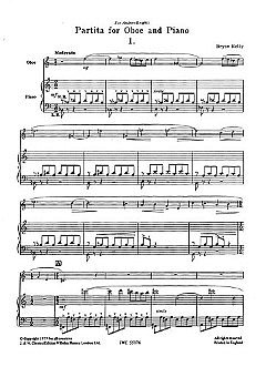 B. Kelly: Partita for Oboe and Piano, ObKlav (KlavpaSt)