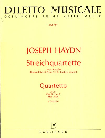 J. Haydn: Quartett A-Dur Op 20/6 Hob 3:36 Diletto Musicale