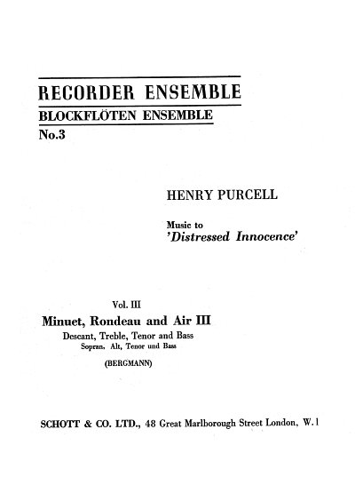 H. Purcell: Musik zu 