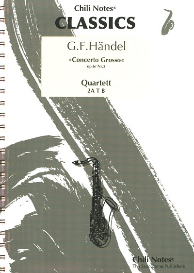 G.F. Händel: Concerto Grosso op. 6/5, 4Sax (Pa+St)