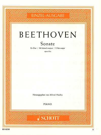 L. v. Beethoven: Sonate Es-Dur op. 81a , Klav