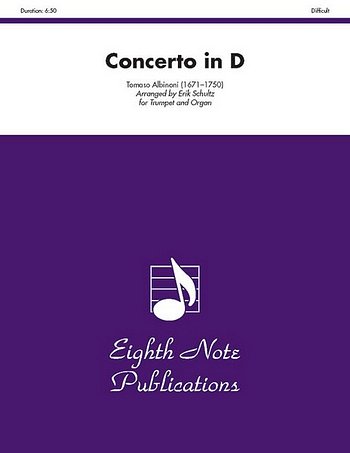 T. Albinoni: Concerto in D, TrpOrg (Bu)