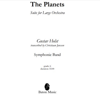 G. Holst: The Planets, Blaso (Pa+St)