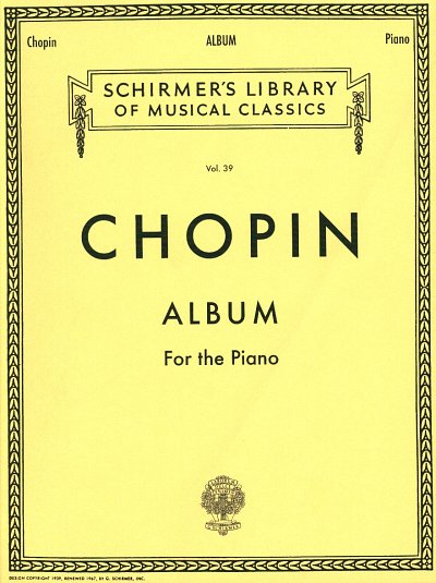 F. Chopin: Album For The Piano, Klav