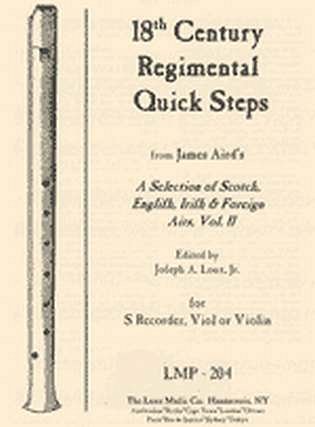 18th Century Regimental Quick Steps (Bu)