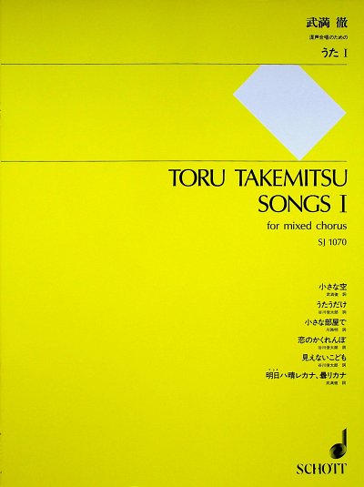 Takemitsu, Toru: Songs I