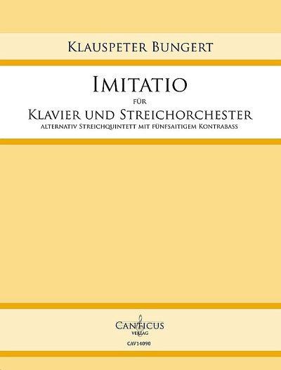 K. Bungert: Imitatio, KlvStro (Pa+St)