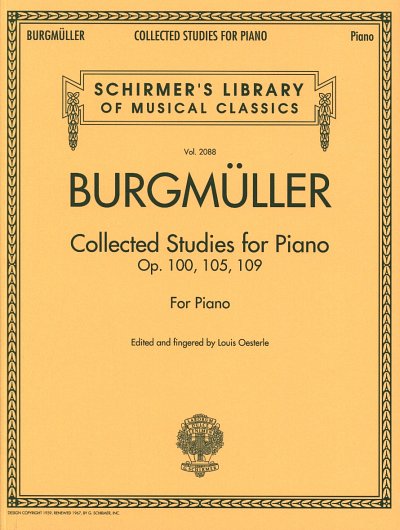 F. Burgmüller: Collected Studies Op. 100 - Op. 105 - O, Klav