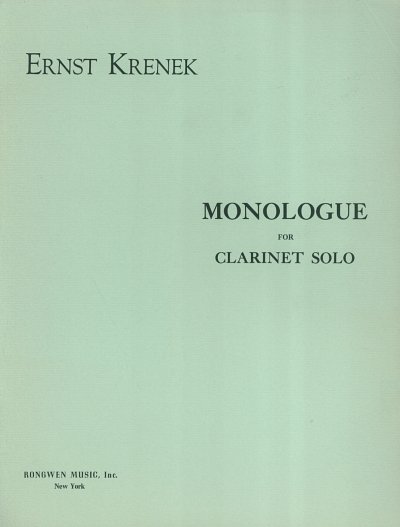 E. Krenek: Monologue Op 157