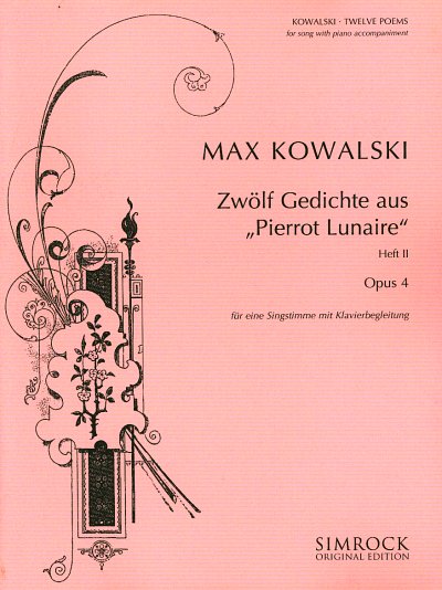 Kowalski, M.: Zwölf Gedichte op. 4 Bd 2 , GesKlav