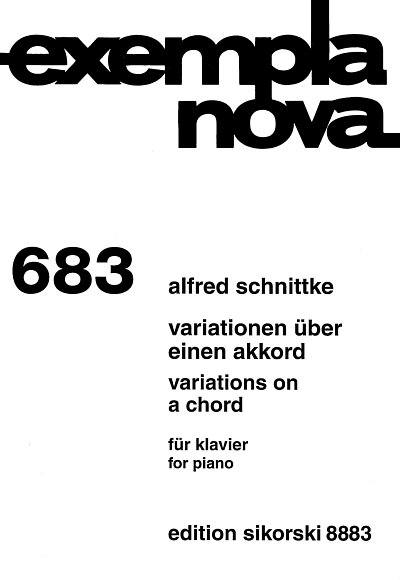 A. Schnittke: Variationen über einen Akkord, Klav