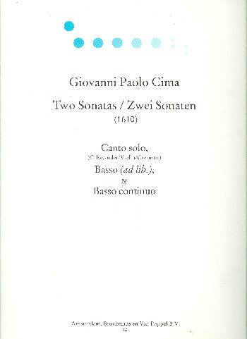 G.P. Cima et al.: 2 Sonaten