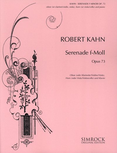 R.A. Kahn: Serenade f-Moll op. 73, ObHrnKlav (Pa+St)