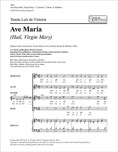T.L. de Victoria: Ave Maria
