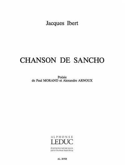 J. Ibert: Chanson De Sancho, GesKlav