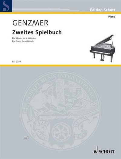 H. Genzmer: Zweites Spielbuch GeWV 383, Klav4m (Sppa)