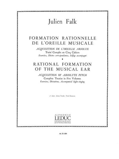 Formation Rationnelle De l'Oreille Musicale Vol. 3 (Bu)