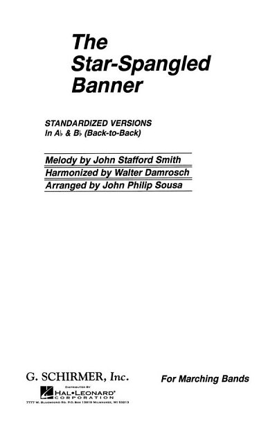 W. Damrosch: The Star Spangled Banner, Blaso (Pa+St)