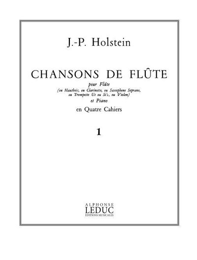 J.-P. Holstein: Jean-Paul Holstein: Chansons, FlKlav (Part.)