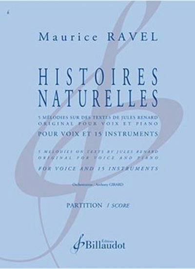 M. Ravel: Histoires naturelles, GesKlav