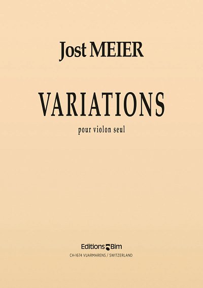 J. Meier: Variations, Viol