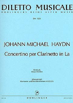 M. Haydn: Concertino Per Clarinetto In La - Klar Orch