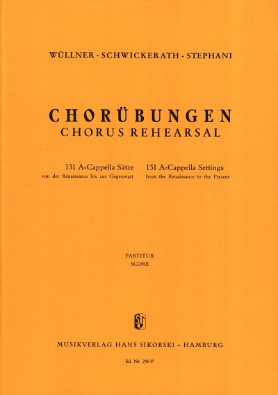 Wuellner Franz + Schwickerath E.: Choruebungen
