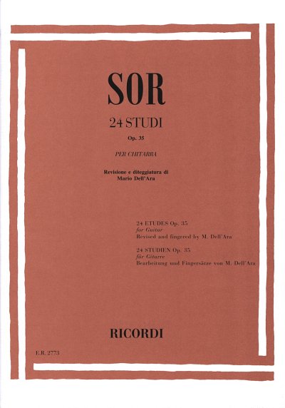 F. Sor: 24 Studi op. 35, Git (Part.)