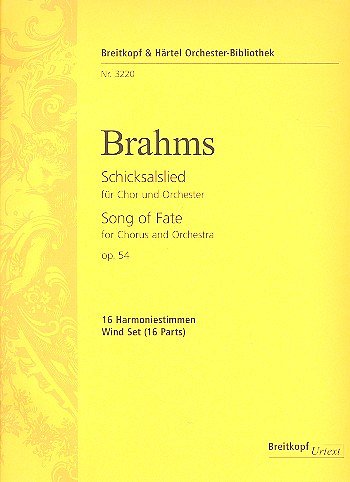 J. Brahms: Schicksalslied Op 54 Ihr Wandelt Droben Im Licht