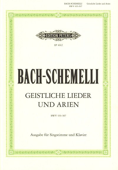 J.S. Bach: 69 geistliche Lieder und Arien, GesMHKlav (Part.)