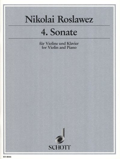 N. Roslawez: 4. Sonate , VlKlav (KlavpaSt)