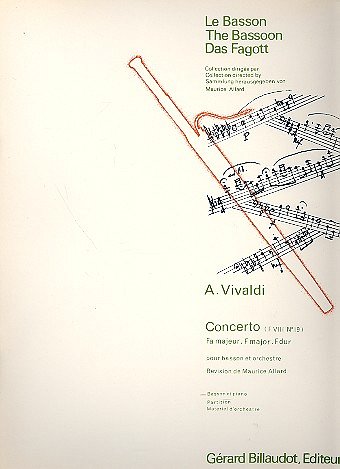 A. Vivaldi: Concerto Fviii Nø19 En Fa Majeur, FagKlav