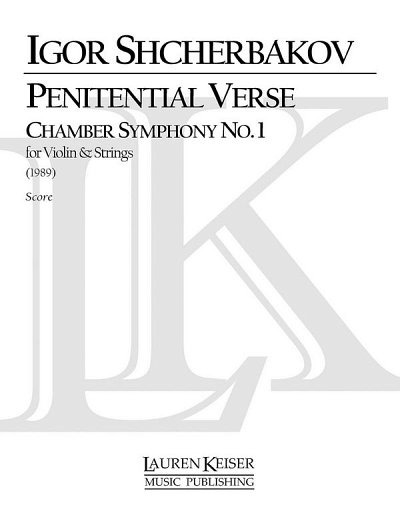 Penitential Verse: Chamber Symphony No. 1 (Part.)