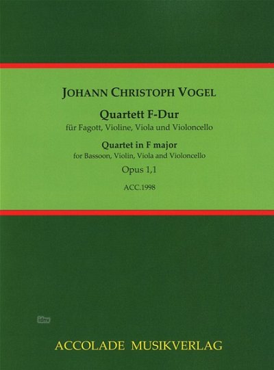 H.P. Vogel: Quartett F-Dur op. 1,1, FgVlVaVlc (Pa+St)