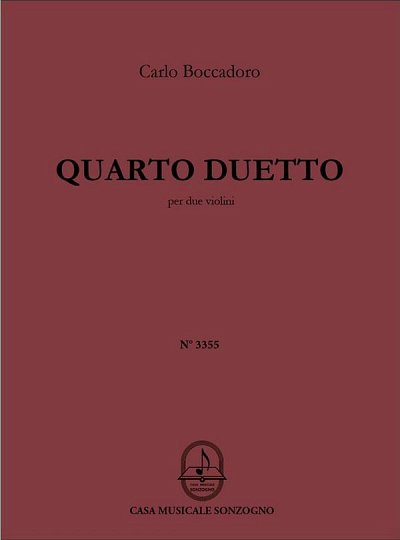 C. Boccadoro: Quarto Duetto, 2Vl (PaSt)