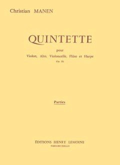 C. Manen: Quintette Op.33 (Pa+St)