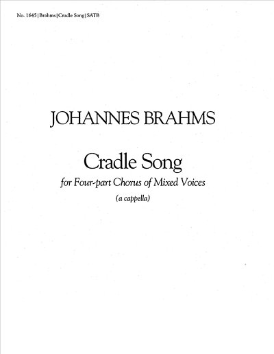 J. Brahms: Cradle Song, Gch;Klav (Chpa)
