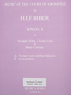 H.I.F. Biber: Sonata 10 F-Dur - Trp Vl 2 Va Vc Bc Music At T