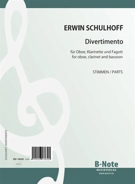 E. Schulhoff: Divertissement , ObKlarFg (Stsatz) (0)