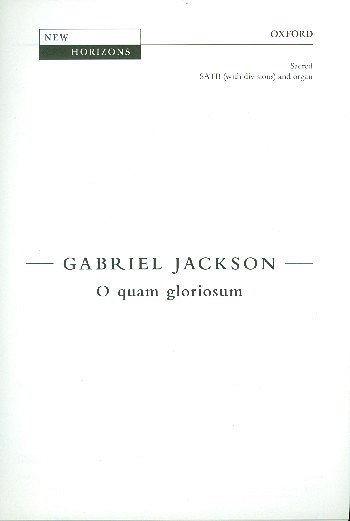 G. Jackson: O Quam Gloriosum, Ch (Chpa)